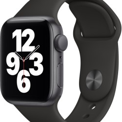 Apple Watch SE GPS 40mm Space Grey Aluminum Case with Black Sport Band EU