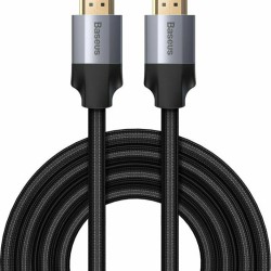 Baseus HDMI Video Cable 3m Dark Gray 2.0 Braided Cable HDMI male to HDMI male (CAKSX-D0G)