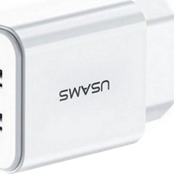 USAMS Wall Charger T24 2.1A - White