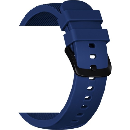 Devia Deluxe Sport Λουράκι Σιλικόνης 20mm - Μπλε για Samsung Galaxy Watch 4 R860/R870/R880/R890/ (42mm)/Active 2 R830 (40mm) – Xiaomi Amazfit GTS|GTS 2|2e| GTS 4(43mm)/GTR (42mm) - Huawei Watch 2 (Sport)/GT 2 (42mm) - Garmin Forerunner 55/245 (42mm)