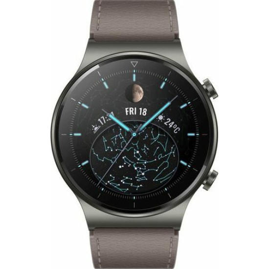 Huawei Watch GT 2 Pro Γκρι - Titanium 47mm Αδιάβροχο με Παλμογράφο (Nebula Gray ) EU