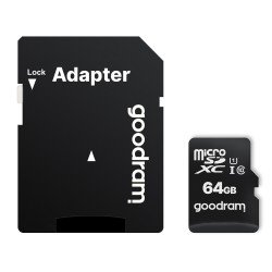 GOODRAM Memory Card M1AA microSDΧC UHS-1, 64GB, Class 10