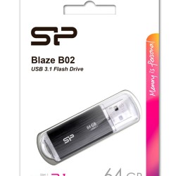 Silicon Power USB Flash B02 Black 64GB USB 3.2 Gen1