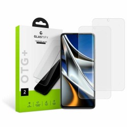 Glastify OTG+ Tempered Glass 2 Pack for Xiaomi Poco X4 Pro 5G (2 glasses)