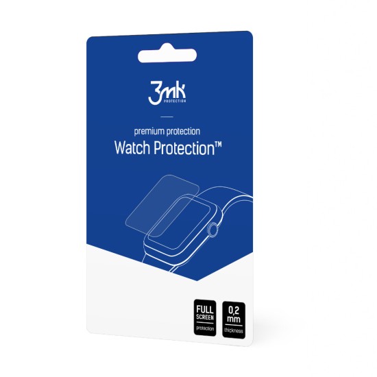 Tempered Glass for Samsung Watch Active 2 44mm - 3MK Watch ARC Tempered Glass for Samsung Watch Active 2 44mm - 3MK Watch ARC