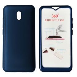 Blue Body Case 360° for Xiaomi Redmi 8A with Tempered Glass, POWERTECH